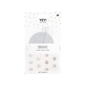 RICO DESIGN Girlande 1.7m 99001.84.82 Silber glitzer