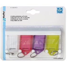 RIEFFEL SWITZERLAND Schlüsselleiste Key Tag A15821 38x22mm 4 Stück