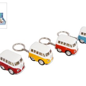 ROOST VW Bus Schlüsselanhänger 520117 pull back, 4 sortiert