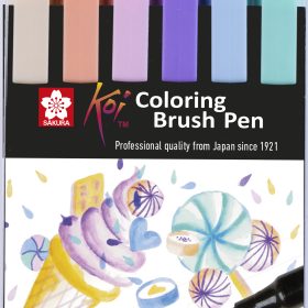SAKURA Brush Pen Koi POXBR6C Sweets Set 6 Stück