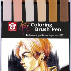 SAKURA Brush Pen Koi POXBR6E Portrait Set 6 Stück