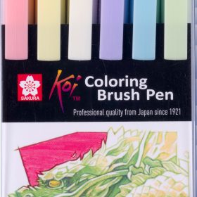 SAKURA Brush Pen Koi POXBR6G Pastel Set 6 Stück