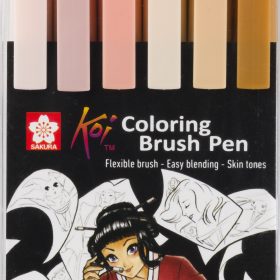 SAKURA Brush Pen Koi Colouring POXBRMAN6 Manga-Set 6 Stück