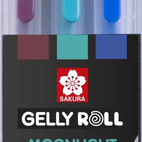 SAKURA Gelly Roll 0.7mm POXPGBMOO3F Moonlight Galaxy, ass. 3 Stk
