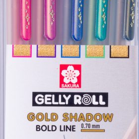 SAKURA Gelly Roll 0.7mm POXPGBSHA5A Gold Shadow 5 Stück
