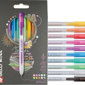 SAKURA Gelly Roll 0.8mm PXGBRAMET10 Metallic, ass. 10 Stück