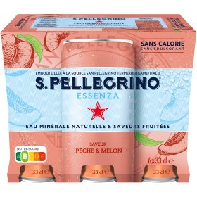 SAN PELLEGRINO Pfirsich-Melone 12602855 Essenza 33 cl, 6 Stk.