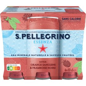SAN PELLEGRINO Blutorange-schwarze Himbeere 12602867 Essenza 33 cl, 6 Stk.