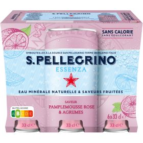 SAN PELLEGRINO Pink Grapefruit-Zitrusfrucht 12602874 Essenza 33 cl, 6 Stk.