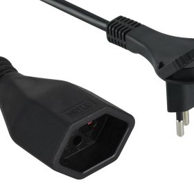 SCHOENENBERGER Verlängerungskabel 2m 82.500.2SZ FLAT 3-Polig schwarz