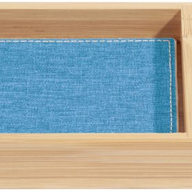 SIGEL Zubehörablage Eyestyle SA206 bambus/hellblau 11x25cm