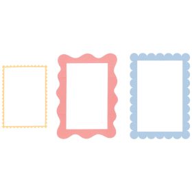 SIZZIX Stanzformen 666969 Fun Borders 9 Stück