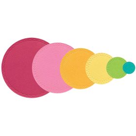 SIZZIX Stanzformen 666991 Border Party Circles 6 Stück