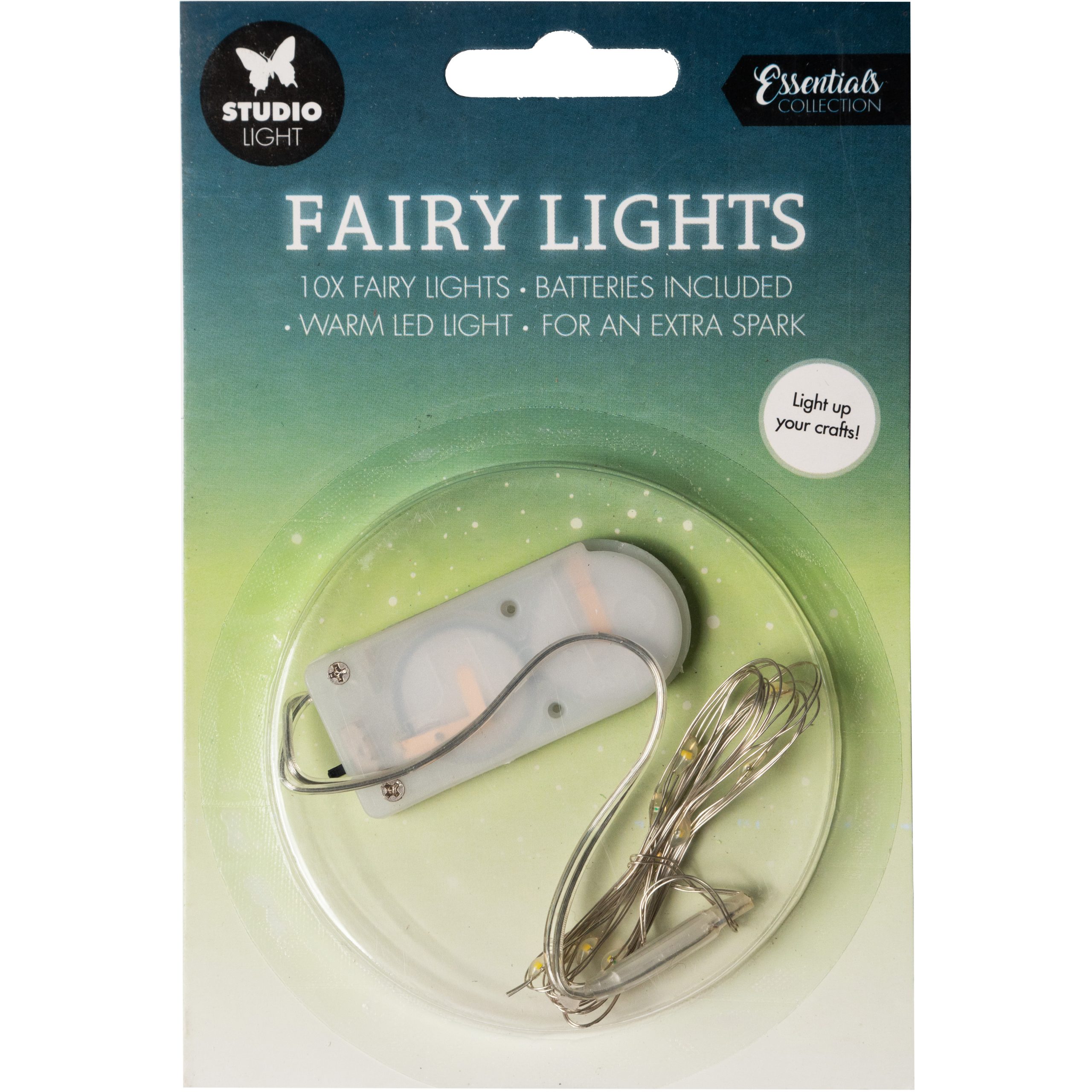 SIZZIX-LED01-8713943136072 SIZZIX Lichterkette 15x10x1cm LED01 warm weiss 10 LED – Bild 1