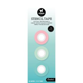 SIZZIX Schablonenklebeba. 1.5cm STTA01 20 Meter 3 Stück