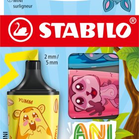 STABILO Textmarker Mini 2-5mm 07/03-73 Animal Vibes 3 Stück