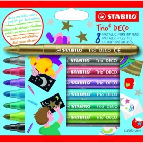 STABILO Fasermaler DECO 377/8 metallic ass. 8 Stück