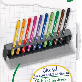 STABILO Fasermaler Pen 68 1mm 6810-7 Klicketui 10 Stück