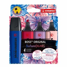 STABILO Boss Leuchtmarker Original 70/4 assortiert, Wildflowers 4 Stk.