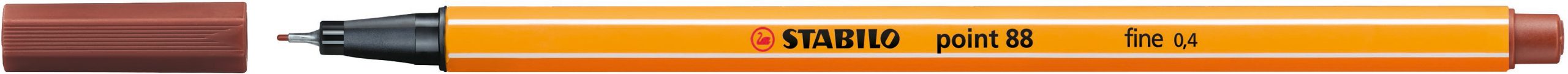 STABILO-88-75-4006381493277 STABILO Fineliner Point 88 0.4mm 88/75 siena – Bild 1