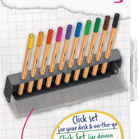 STABILO Fineliner Point 88 0.4mm 8810-5 Klicketui 10 Stück