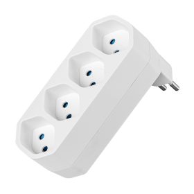 STEFFEN Mehrfachstecker Manta 14 97 1042 weiss, drehbar