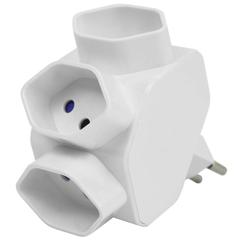 STEFFEN-14-9745-7611007026769 STEFFEN Mehrfachstecker sternförmig 14 9745 weiss – Bild 1