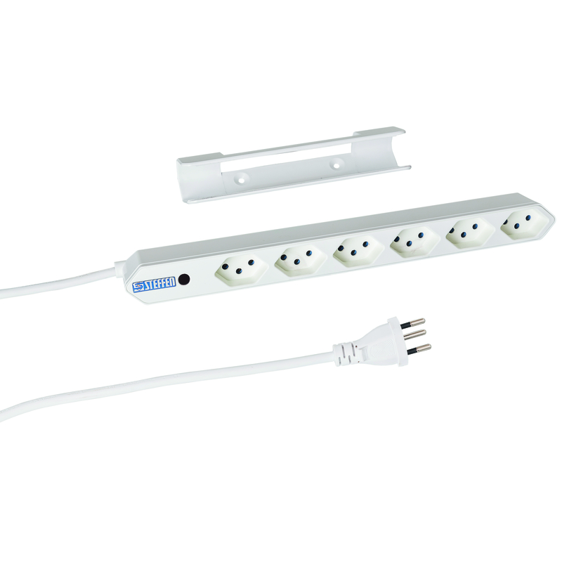 STEFFEN-200162216-7611007137410 STEFFEN Steckdosenleiste IQ 1.5m 200162216 weiss – Bild 1