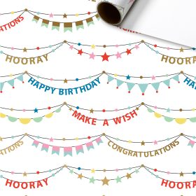 STEWO Geschenkpapier Pierrot 2528509160 weiss 70x200cm