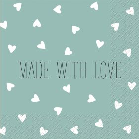 STEWO Serviette Leonce 25x25cm 2573600041 blau hell 20 Stück