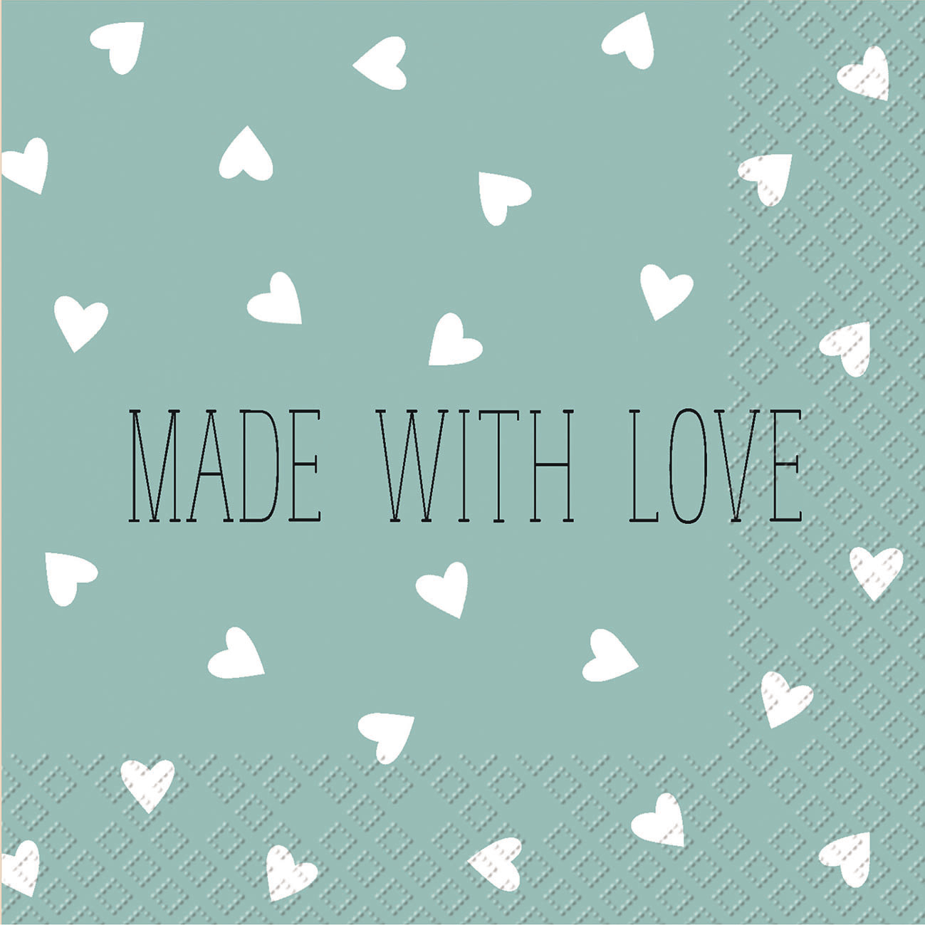 STEWO-2573600041-7630050821299 STEWO Serviette Leonce 25x25cm 2573600041 blau hell 20 Stück – Bild 1