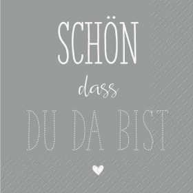 STEWO Serviette 25x25cm 2573648865 Dahoma FSC grau 20 Stück