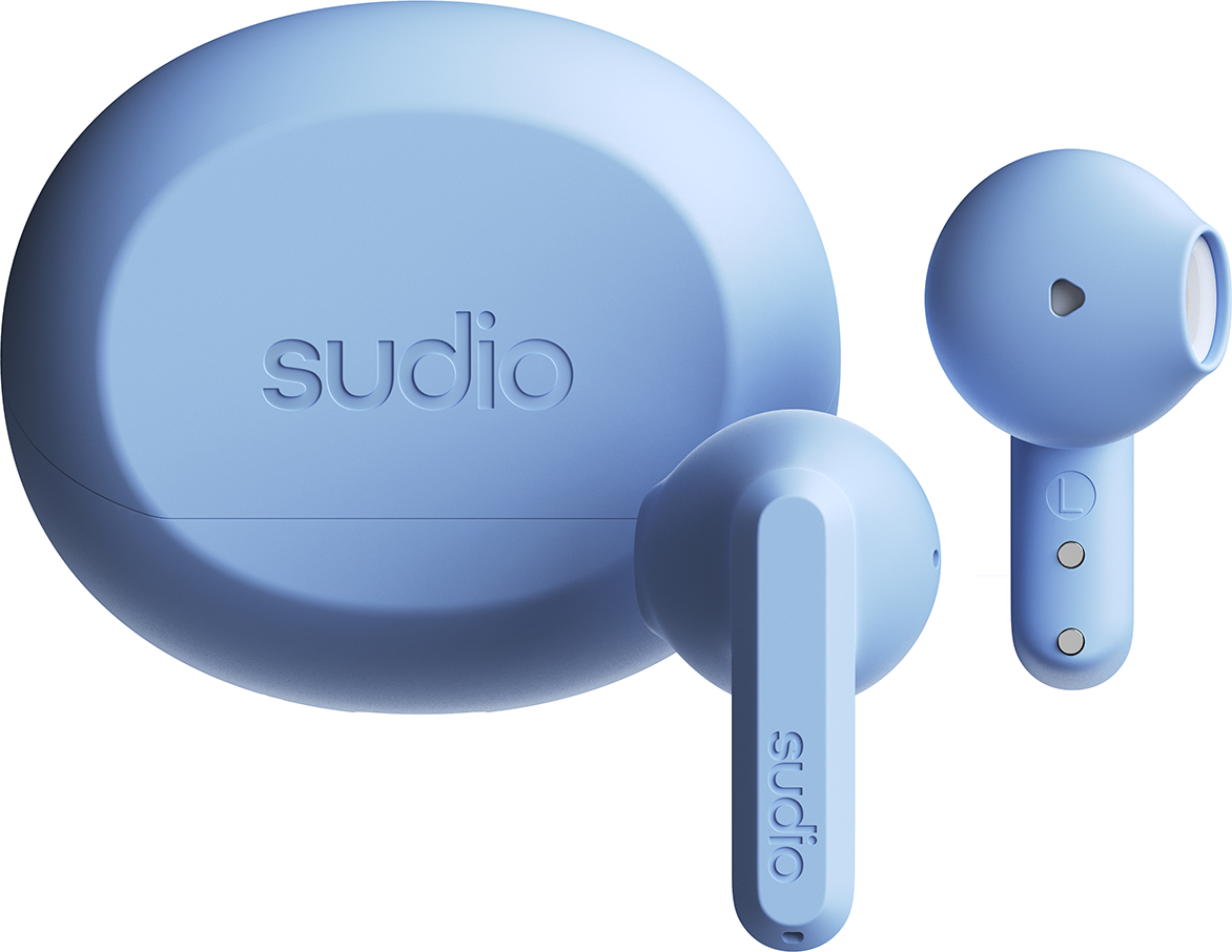 SUDIO-A3BLU-7350071384091 SUDIO Wireless Earbuds A3BLU A3, Blue – Bild 1