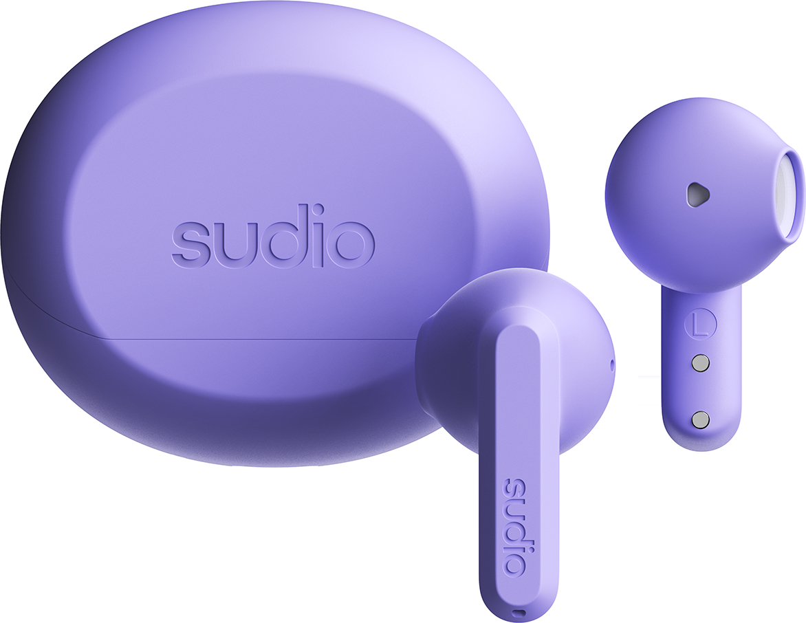 SUDIO-A3PUR-7350071397060 SUDIO Wireless Earbuds A3PUR A3, Purple – Bild 1