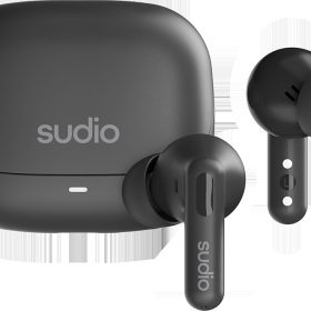 SUDIO Noise Cancelling Earbuds C8BLK C8, Black, Wireless