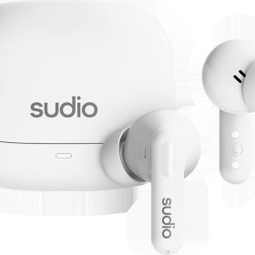 SUDIO Noise Cancelling Earbuds C8WHT C8, White, Wireless