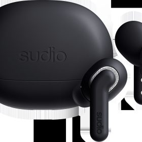 SUDIO Noise Cancelling Earbuds E4PROBLK E4 Pro, Black, Wireless