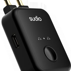 SUDIO Bluetooth Audio Transmitter FL2BLK FL2, Black