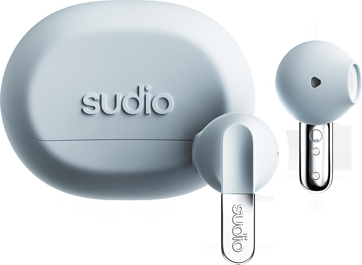 SUDIO-N3BLU-7350071393796 SUDIO Wireless Earbuds N3BLU N3, Blue – Bild 1