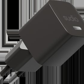 SUDIO USB-C GaN Wall Charger 25W P1EUBLK P1 EU, Black