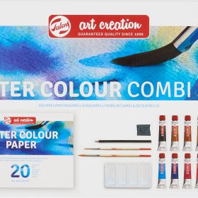 TALENS Aquarell Kombi-Set 12x12ml 9012013M Farbe, Pinsel, Papier