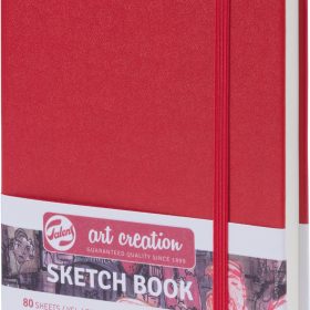 TALENS Skizzenbuch 13x21cm 9314202M rot 80 Seiten
