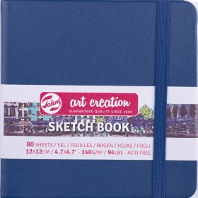 TALENS Skizzenbuch 12x12cm 9314234M marineblau 80 Seiten