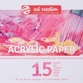 TALENS Acrylpapier A3 9316001M weiss, 290g 15 Blatt