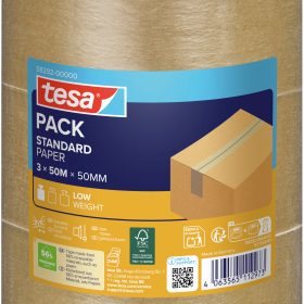 TESA Verpackungsband 50mmx50m 58292-00000 Papier, braun 3 Rollen