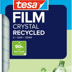 TESA Klebeband Crystal 19mmx66m 59047-00000 Recycled 8 Rollen