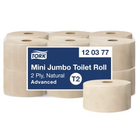 TORK Mini Jumbo Toilettenpapier T2 120377 natural 12 Rollen à 170m