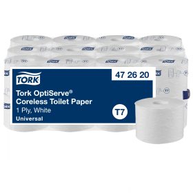 TORK Toilettenpapier T7 OptiServe® 472620 1-lagig 24 Rollen a 1250 Blatt