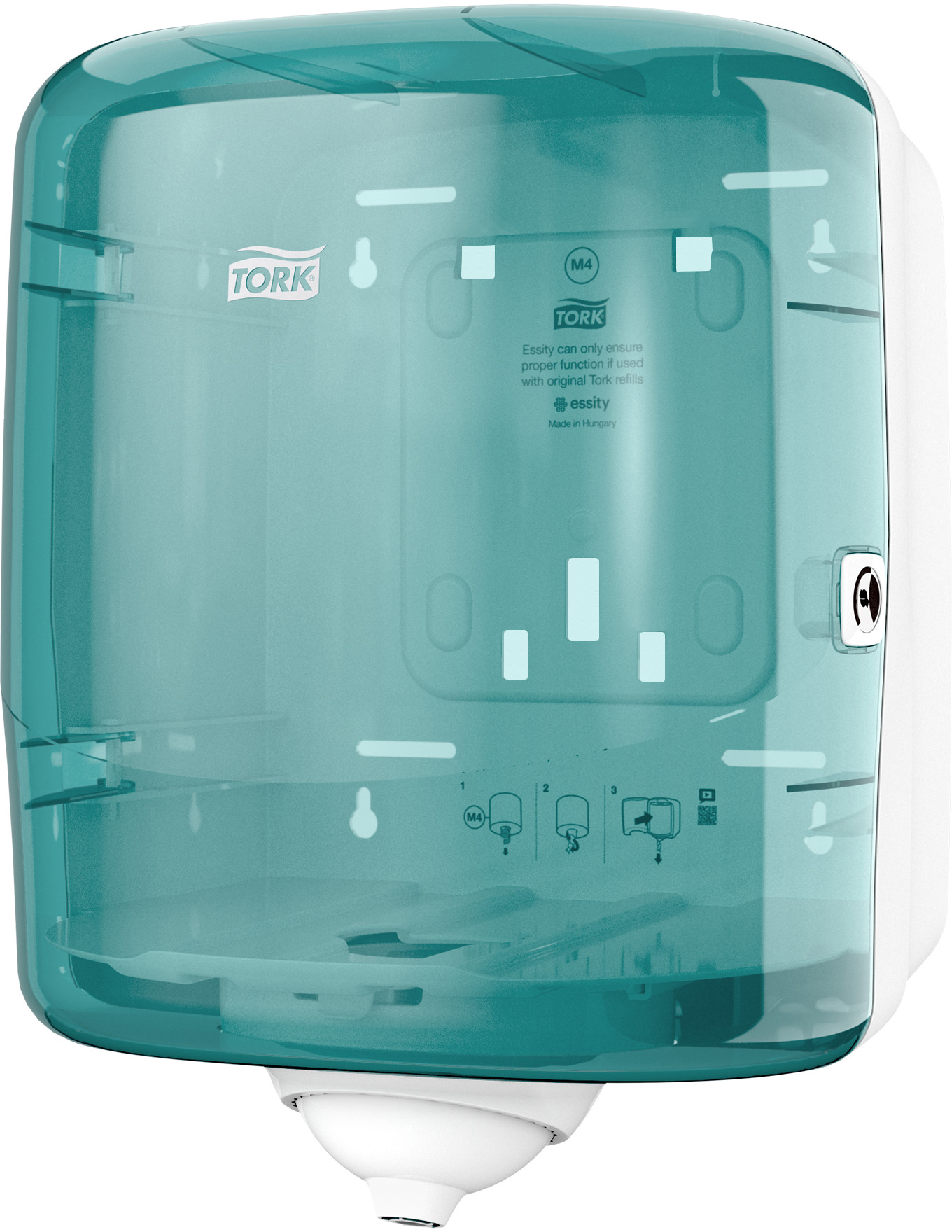 TORK-473180-7322540954166 TORK Innenabrollungsspender M4 473180 Reflex, türkis – Bild 1