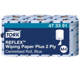 TORK Papierwischtücher M4 Reflex 473391 blau 6 Rollen a 150m